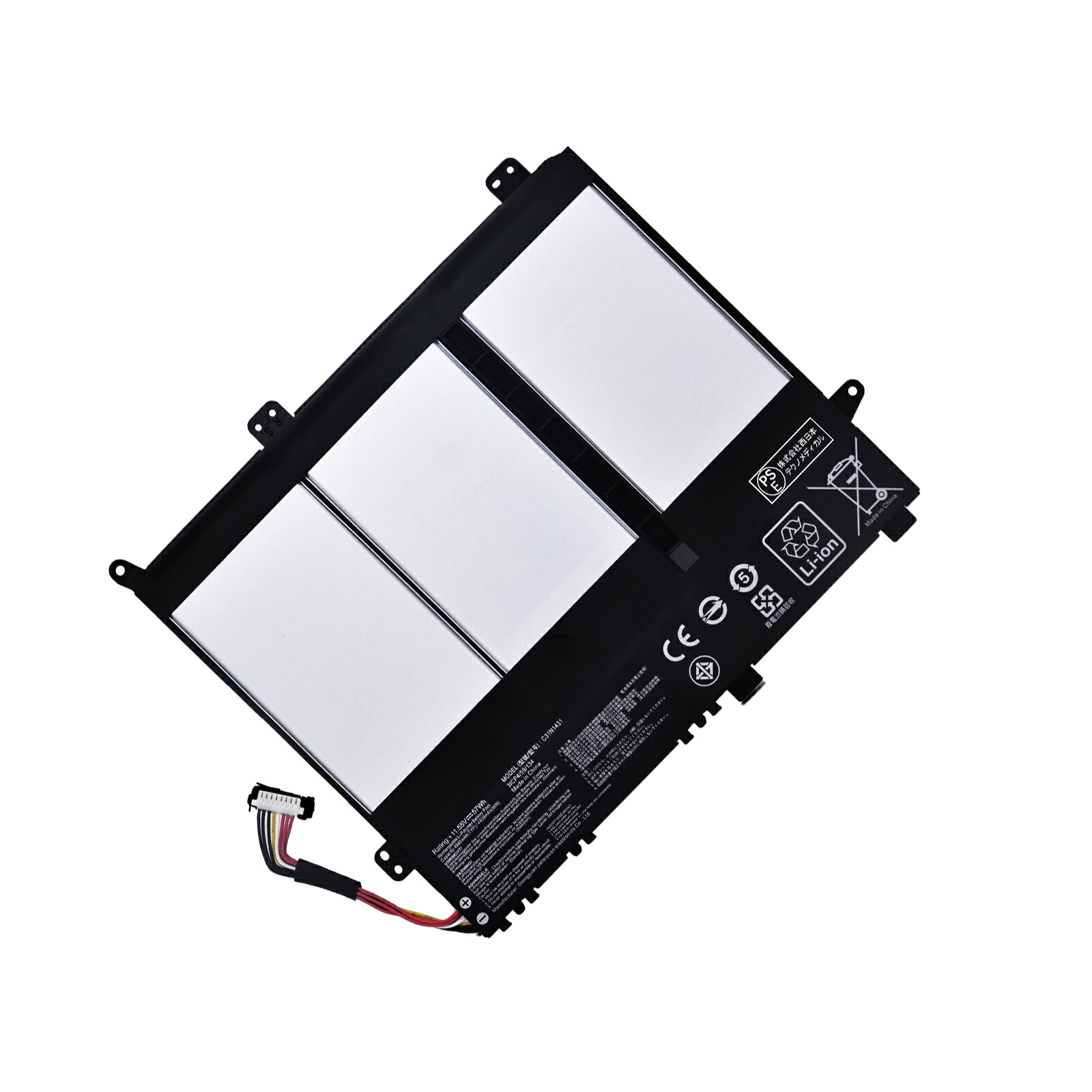 【1025円OFF&P10倍】新品 ASUS C31N1431 互換バッテリー【57mAh 11V】対応用 1年保証 高性能 PSE認証 互換バッテリパック YGC 2025GC-XIJP