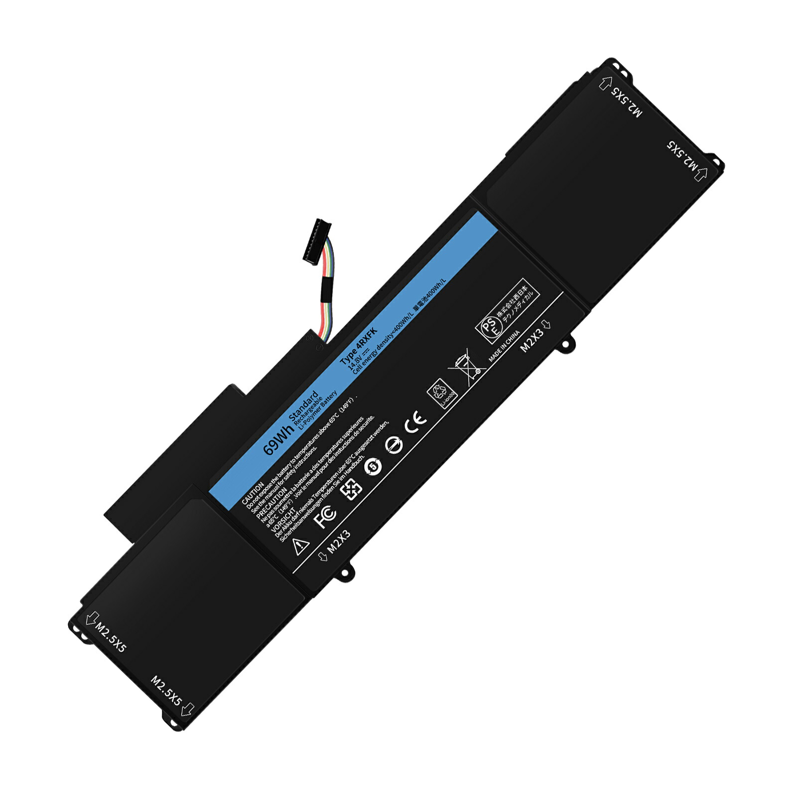【1035円OFF&P5倍】新品 DELL 4RXFK 互換バッテリー【69mAh 15V】対応用 1年保証 高性能 PSE認証 互換バッテリパック YGB 2025GB-XIJP｜ココテクノ