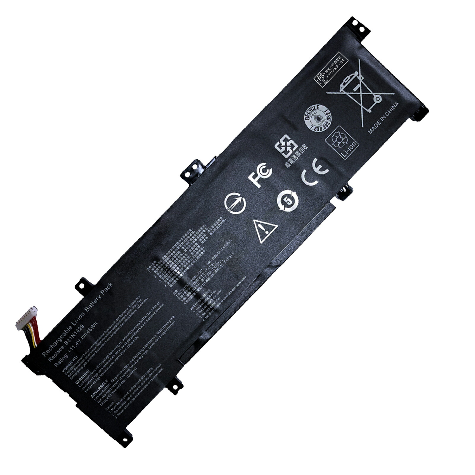 【5倍ポイント】新品 ASUS B31N1429 互換バッテリー【48Wh 11.4V】対応用 1年保証 高性能 PSE認証 互換バッテリパック ZCL 2026CL-XIJP