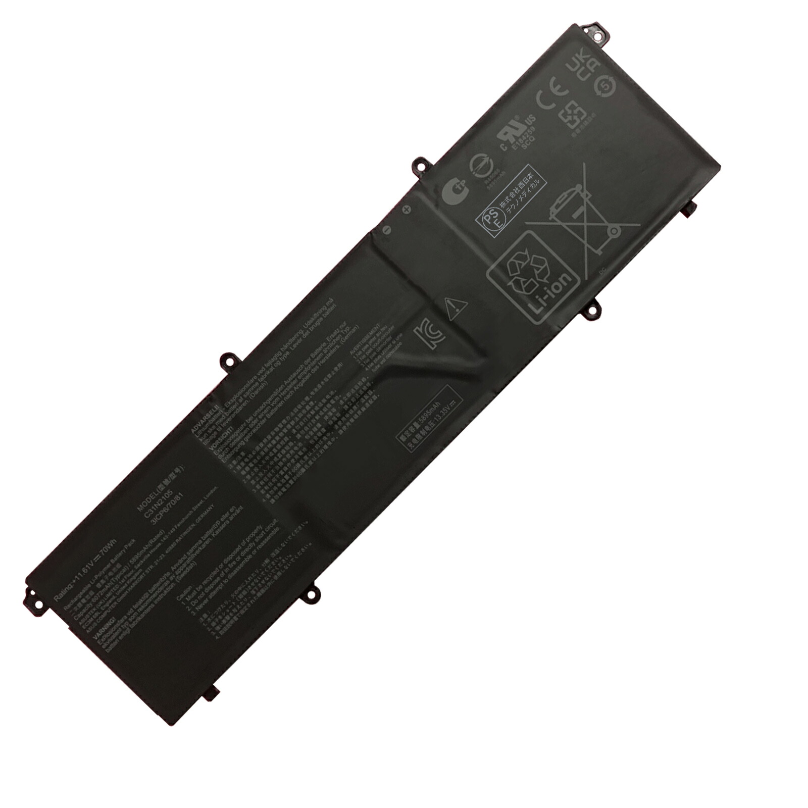 【380円OFF\u0026P10倍】1200新品 ASUS C31N2105 取り替えっこ蓄電池【6072mAh 11.61V】対適用業務 1年引き受ける 高性能 PSE公証 取り替えっこバッテリ容器に並べる ZBBG 2026BBG-XIJP