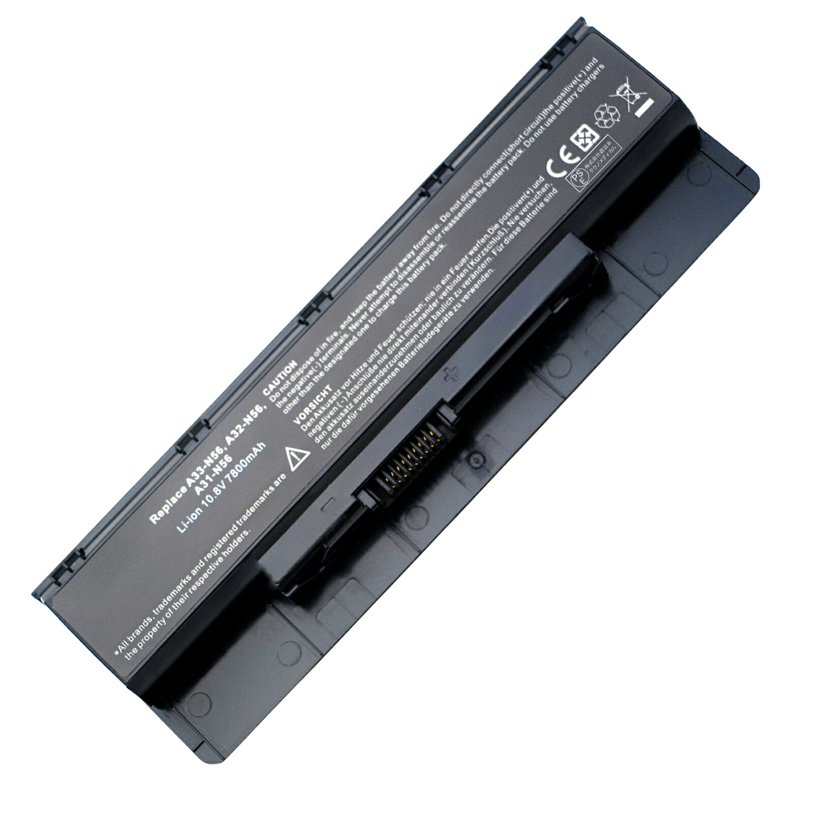 【5倍ポイント】新品 ASUS A31-N56 互換バッテリー【7800mAh 10.8V】対応用 1年保証 高性能 PSE認証 互換バッテリパック ZCL 2026CL-XIJP