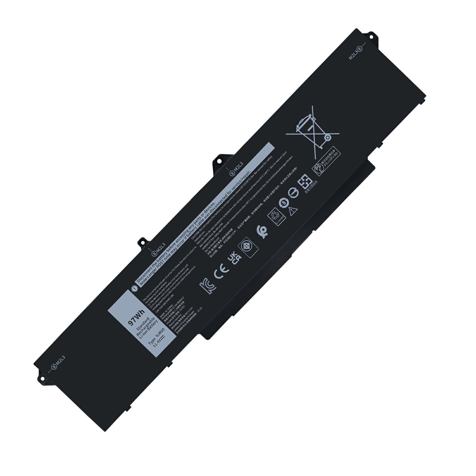 【5倍尖んがり】新品 DELL JRV0 取り替えっこ蓄電池【97Wh 11.4V】対適用業務 1年引き受ける 高性能 PSE公証 取り替えっこバッテリ容器に並べる ZABH 2026ABH-XIJP