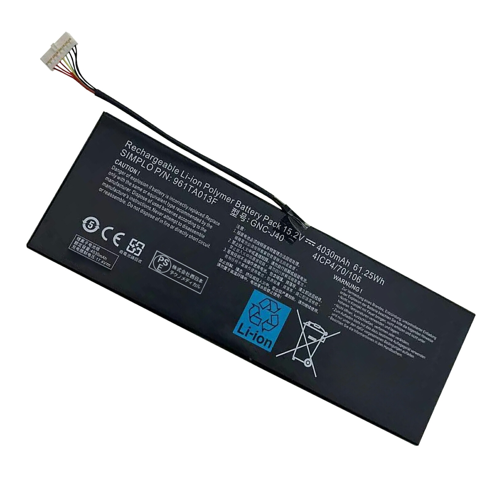 【5倍尖んがり】GIGABYTE相応う GNC-J40 P34G 961TA013F 916TA013F 乾電池 15.2V、4030mAh パソコン取り替えっこ乾電池 2026EL-XIJP