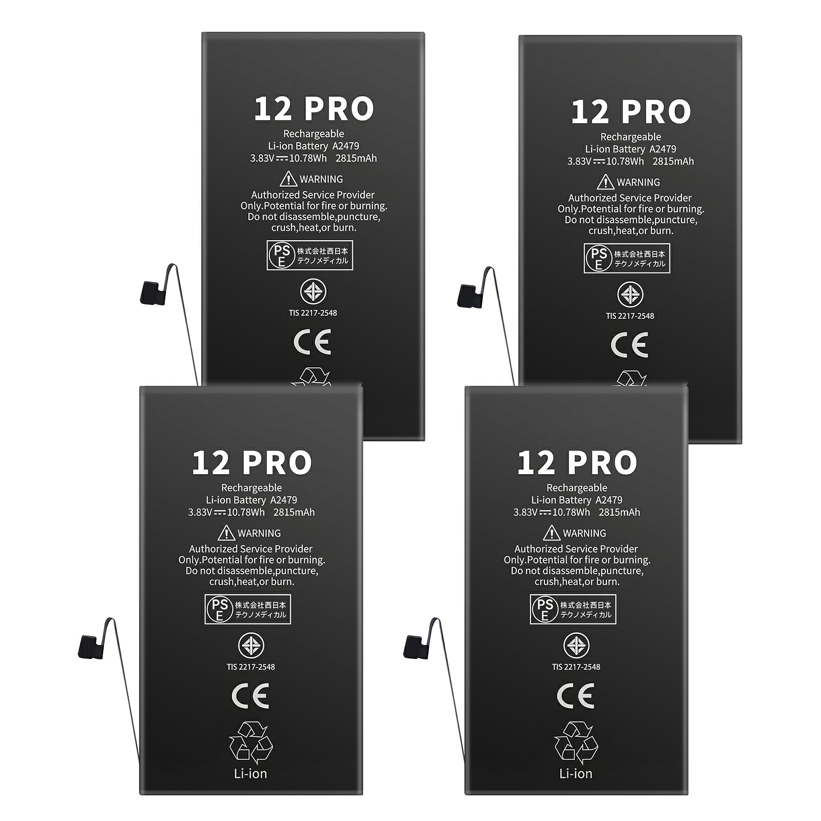 【1010円OFF\u0026P10倍】新品 IPHONE 12 PRO 取り替えっこ乾電池【2815mAh 3.83V】対適用業務 1年引きうける 高性能 PSE公許 取り替えっこバッテリ容器に並べる YLZ 2025LZ-XIJP