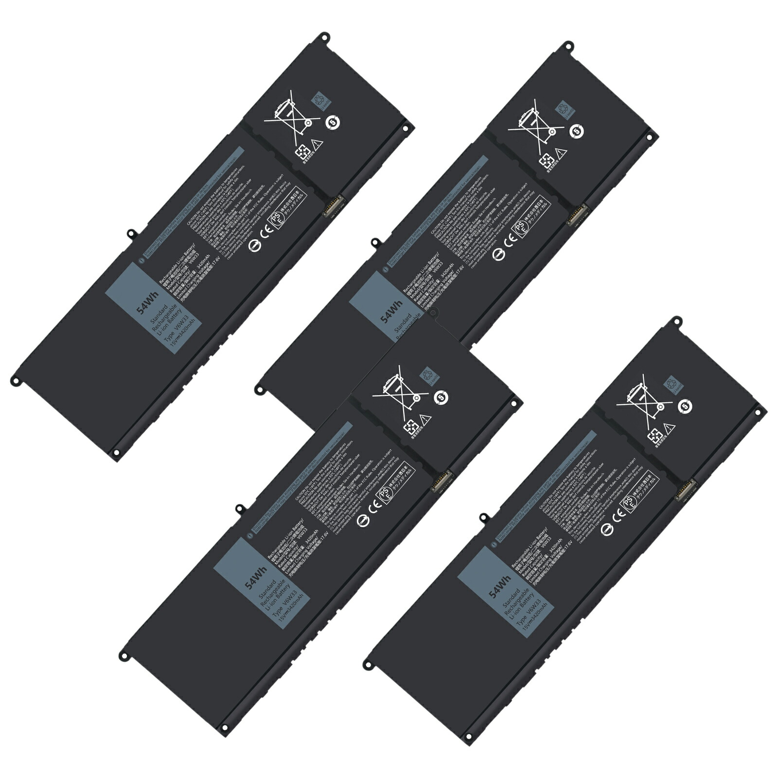 【5倍ポイント】新品 DELL Inspiron 14-5415 互換バッテリー【3420mAh 15V】対応用 1年保証 高性能 PSE認証 互換バッテリパック ZBBG 2026BBG-XIJP|ココテクノ