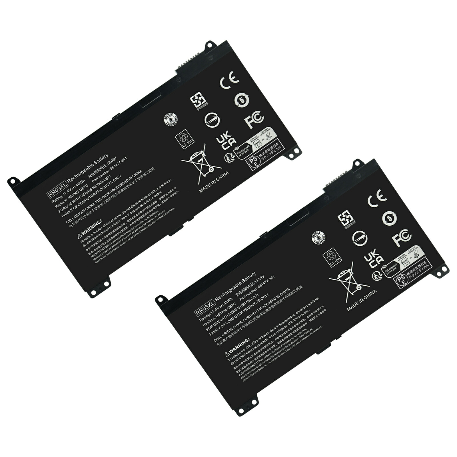【5倍尖んがり】新品 HP RR03 取り替えっこ蓄電池【48mAh 11V】対適用業務 1年引き受ける 高性能 PSE公証 取り替えっこバッテリ容器に並べる YLX 2025LX-XIJP