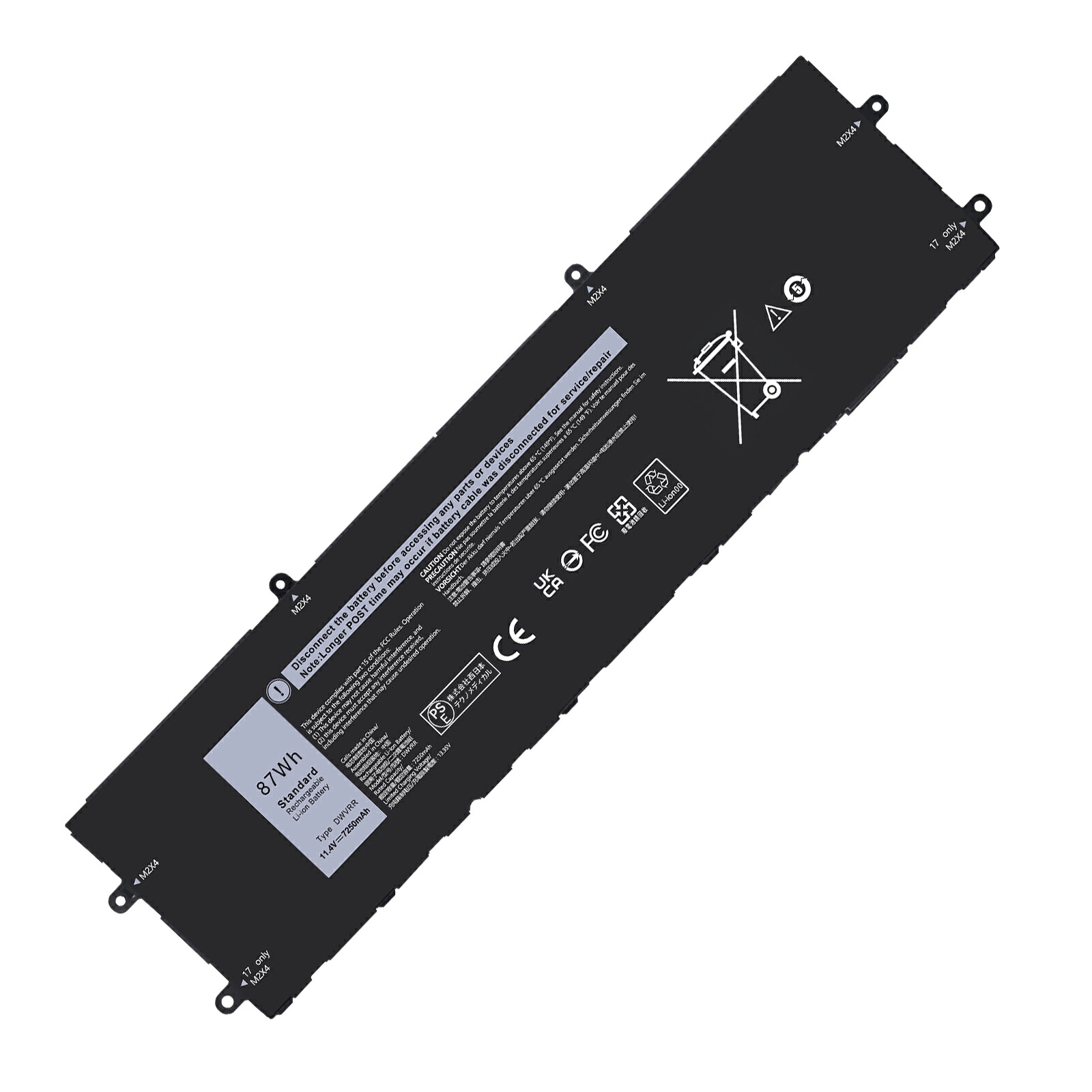 【1010円OFF\u0026P5倍】新品 DELL DWVRR 取り替えっこ乾電池【7250mAh 11.4V】対適用業務 1年引き請ける 高性能 PSE証明 取り替えっこバッテリ容器に並べる ZCD 2026CD-XIJP