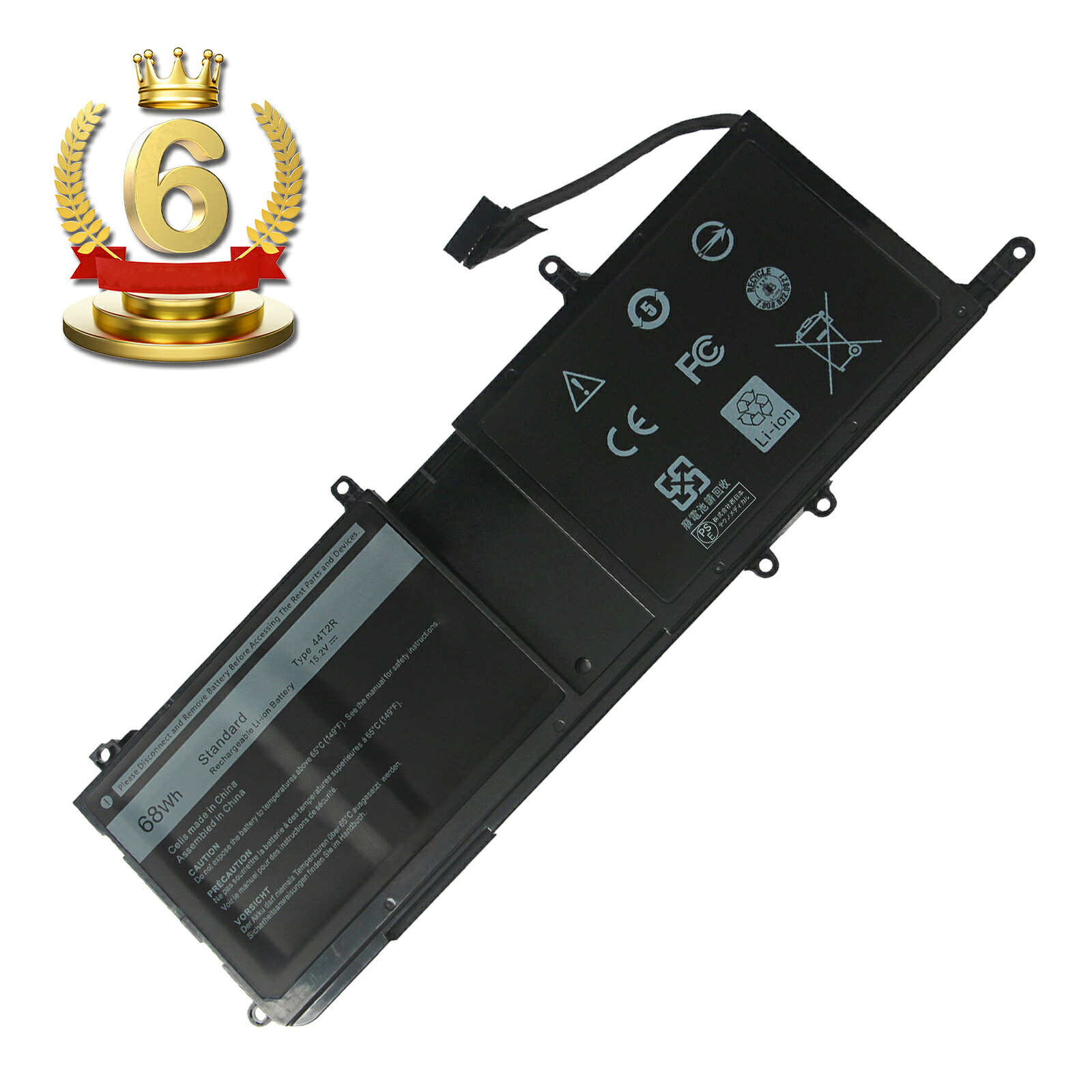 【1035円OFF&P10倍】6位獲得新品 DELL Alienware 15 R3 互換バッテリー【68Wh 15.2V】対応用 1年保証 高性能 PSE認証 互換バッテリパック YCM 153 2025CM-XIJPA｜ココテクノ