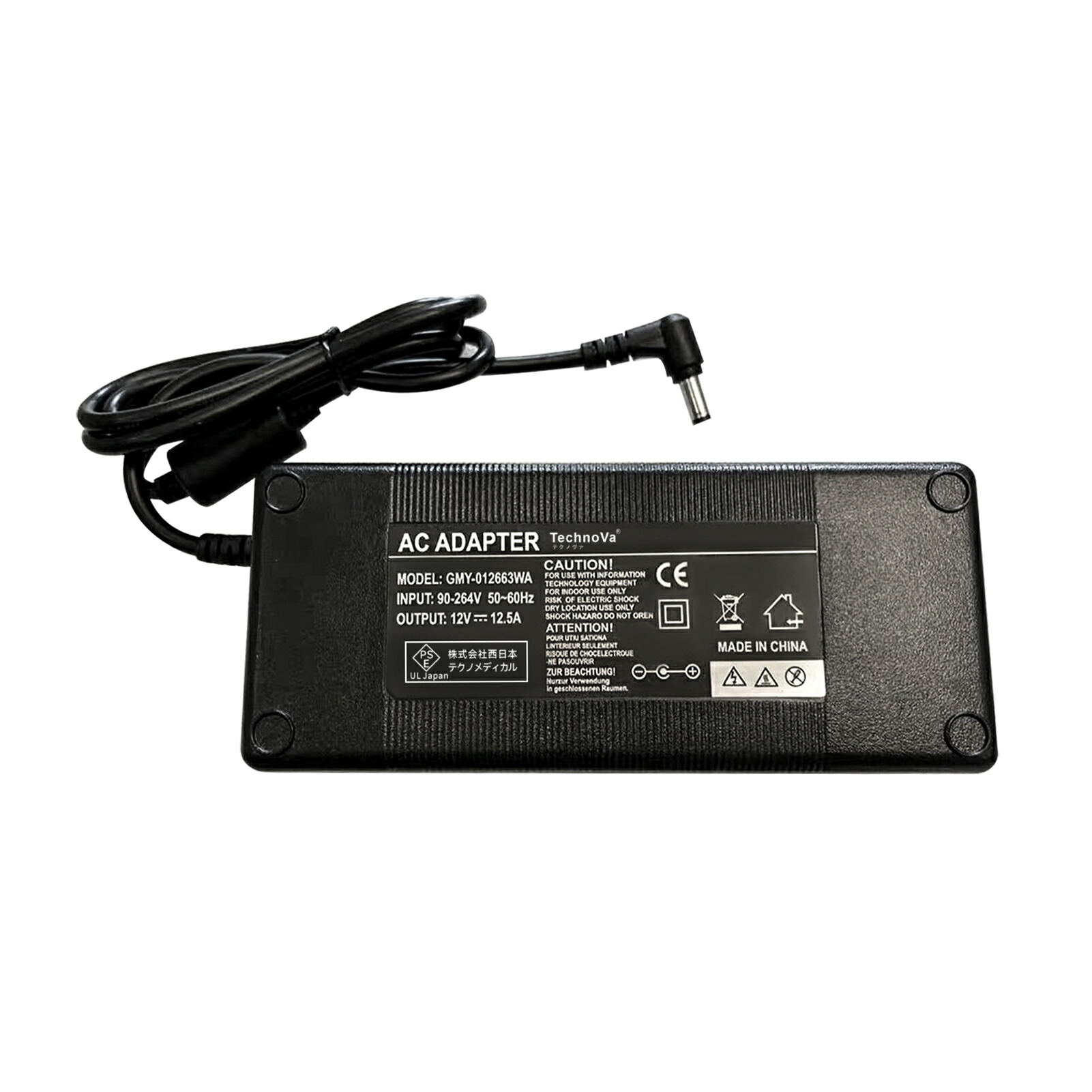 【420円OFF&P5倍】GEN 12.5A 互換電源アダプター 150W 対応用 充電器 12V 150Wh 交換電源アダプタ【高品質?電源ケーブル付き】 【新品1年保証】【PSE認証済】【送料無料】 YKK 2025KK-XIJP
