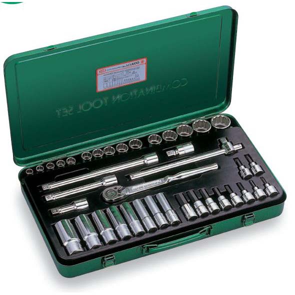 TONE（トネ） ミックスソケットレンチセット MX400 ●差込角12.7mm（1/2inch） ●12角 ●ミリ
