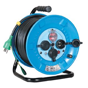 日動工業:防雨・防塵型電工ドラム (アース付) 防雨型、E付、OCELB、20m NPW-EK23