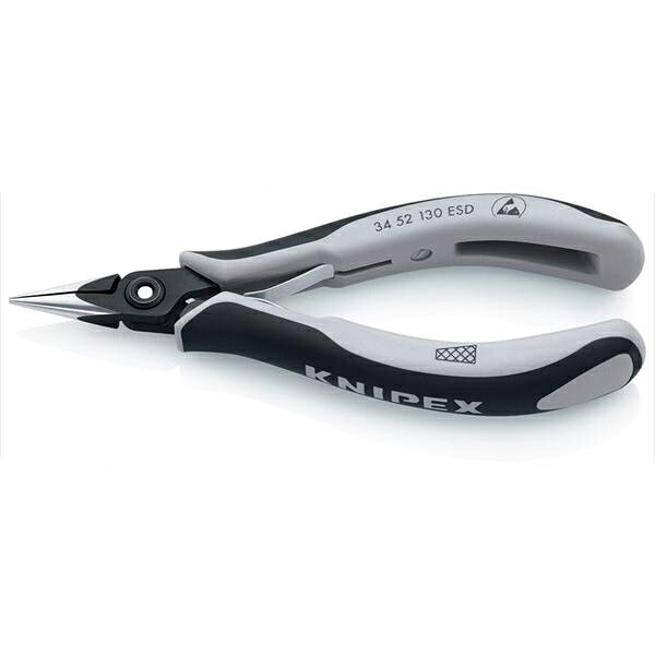 KNIPEX(クニペックス): 精密プライヤー丸クロスメッシュ 3452-130ESD 3452-130ESD プライヤー クニペックス 3452-130ESD|イチネンネット