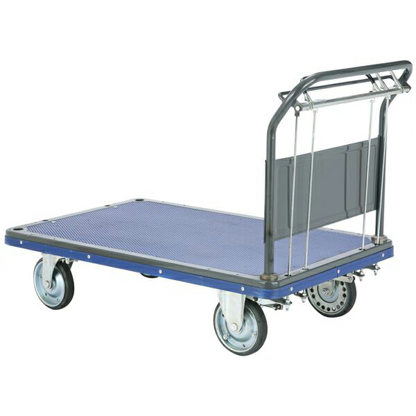 【法人限定】【地域制限有】【メーカー直送】東信製作所 （受注生産:約1ヶ月）四輪ロック､制動ブレーキ付き ハンドブレーキ台車 502HBS4