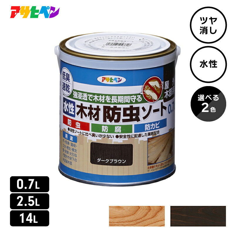 アサヒペン 水性木材防虫ソ－ト
