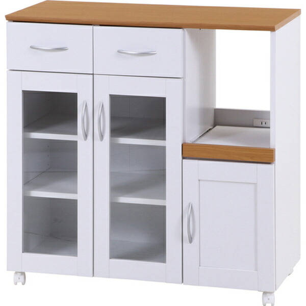 不二貿易 キッチンカウンター 90幅 ロータイプ キッチン 収納 棚 キャビネット シェルフ カウンター下収納 リビング 収納棚 北欧 おしゃれ シンプル ナチュラル Psicologosancora Es