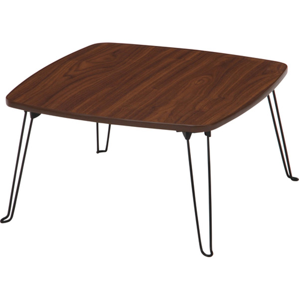 楽天市場】折りたたみ ローテーブル 幅60cm ダークブラウン 92245 不二