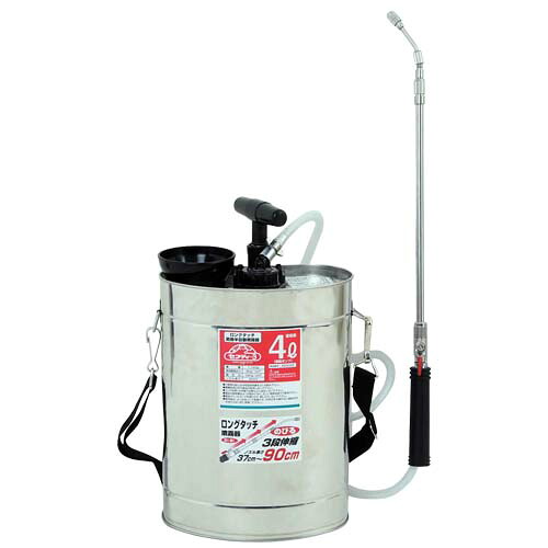 ロングタッチ肩掛半自動噴霧器 4L ジュシポンプ 4977292655026
