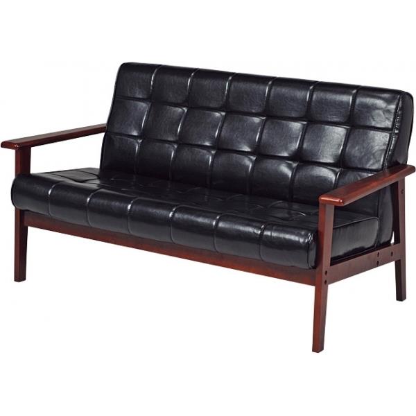 萩原 ソファー シャーク2P-BK ソファー シャーク2P-BK |イチネンネット