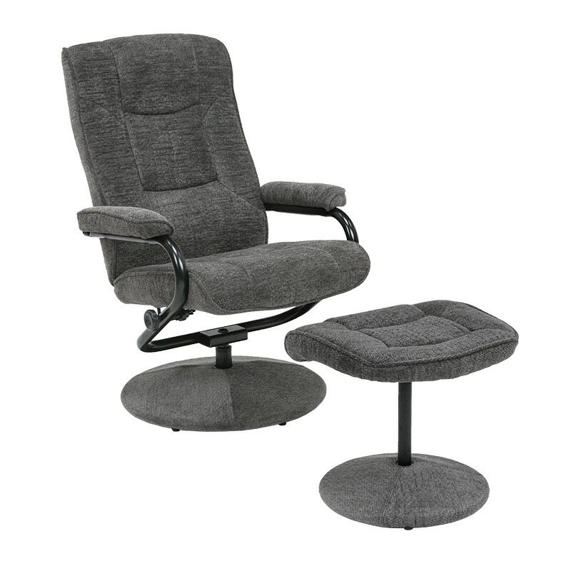 割引購入即納 萩原 パーソナルチェア 4934257271554 リクライニングチェア リラックスチェア グレー グレー 一人用 布張り リクライニングチェア リクライニングソファ オットマン付き ファブリック リクライニングチェアー 一人掛け 布張り Lrc 4713dgy 超大特価