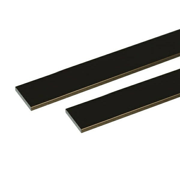 安田 アルミ平棒 2m 2.0x20mm ブロンズ 2本組 3100726