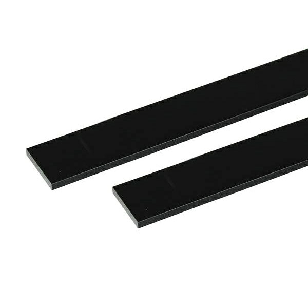 安田 アルミ平棒 2m 1.5x50mm ブラック 2本組 3100739