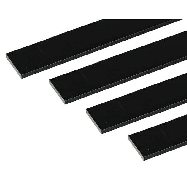 安田 アルミ平棒 1m 5.0x50mm ブラック 4本組 3100861