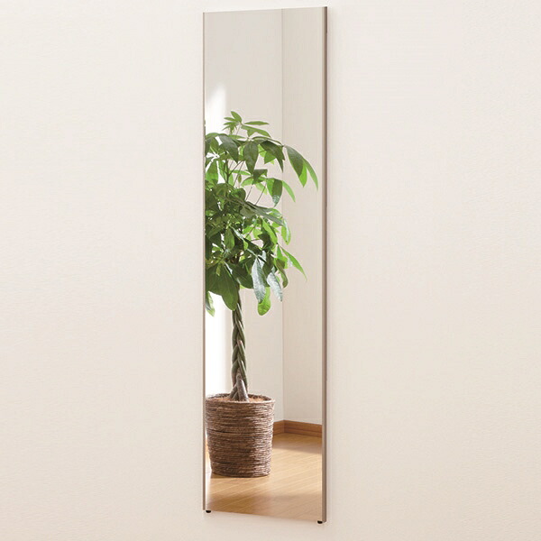 リフェクス（REFEX）:新ロングマグネットミラー 40&times;140cm （厚み2.3cm） シャンパンゴールド 細枠 RMM4/SG【メーカー直送品】 リフェクス ミラー 姿見 安全 割れない 鏡 軽い きれい RMM4/SG｜イチネンネット