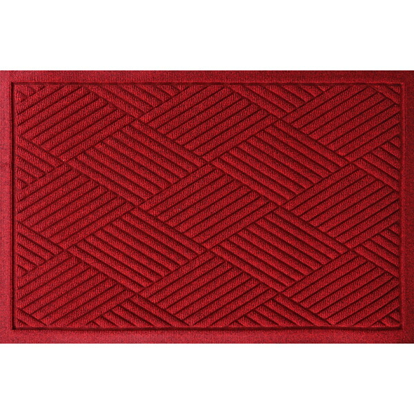 クリーンテックス・ジャパン:玄関マット 屋内 屋外 ウォーターホースII(ダイヤモンド) レッド 88×146cm BZ00018【メーカー直送品】 業務用 マット エントランス 玄関 滑り止め 屋外|イチネンネット