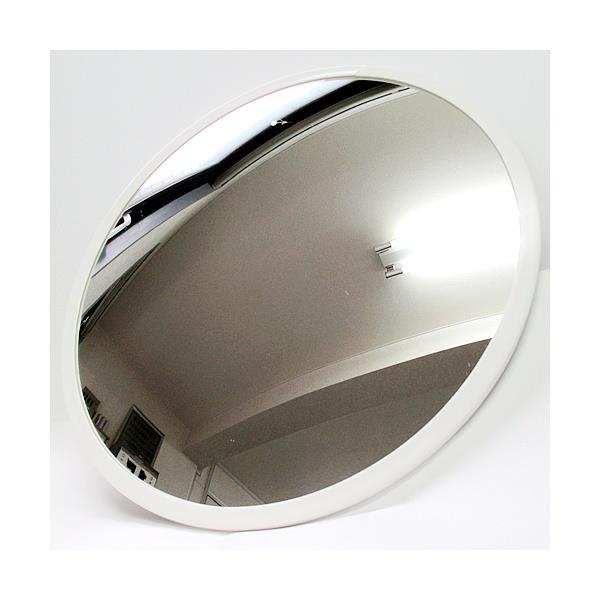 信栄物産 防犯ミラー（室内用） 丸型 310φ 枠:白 CR-30W 商業施設内防犯ミラー