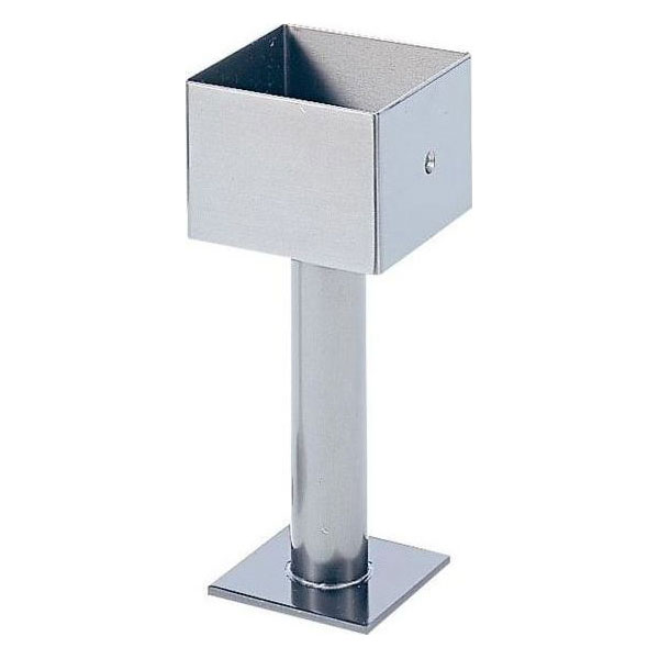 楽天市場】ケイ・ジー・ワイ工業 ステンレス柱受（角型） HH1-100K 100
