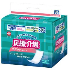 白十字:応援介護フラットタイプ30枚&times;6個入 31397 紙オムツ フラットタイプ 31397｜イチネンネット