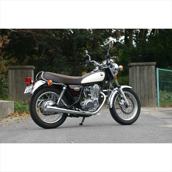 NOJIMA（ノジマエンジニアリング） NOJIMA ビンテージメガホン クローム S/O エンブレム付 SR400 -08 NMS220SMCE 受注生産品