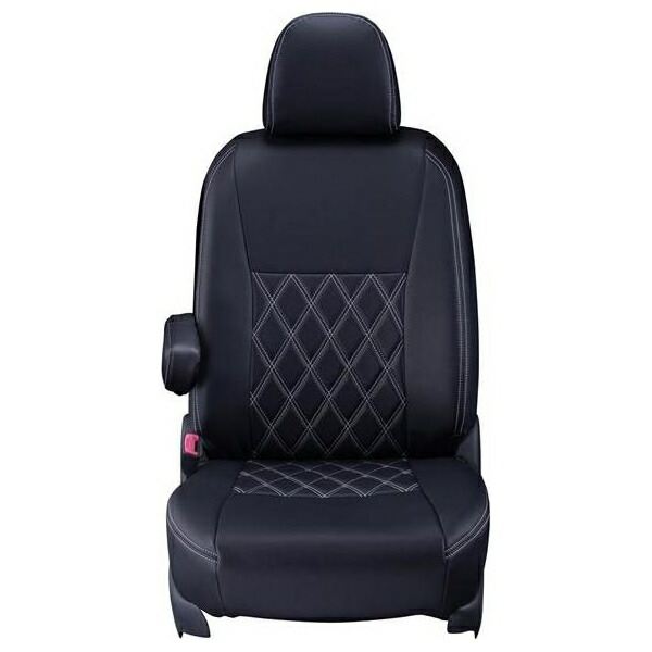 Clazzio（クラッツィオ）:シートカバー【ダイヤ】（ブラック×ホワイトS） 日産 エルグランド E50 後期 8人乗 EN-0542