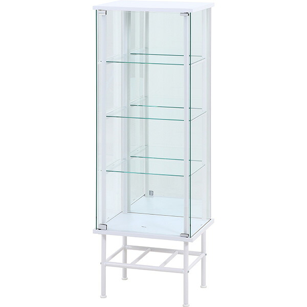 不二貿易:レグラス コレクションケース スタンド 4段 ミラータイプ WH 00095851【メーカー直送品】【地域制限有】 組立品|イチネンネット