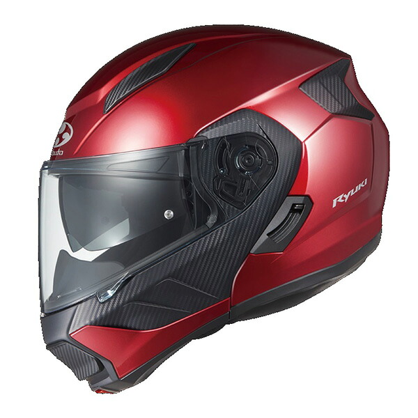 OGK KABUTO(オージーケーカブト):RYUKI シャイニーレッド L 2076303|イチネンネット