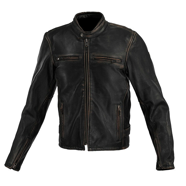 KOMINE(コミネ):LJ-5343 シングルライダースレザージャケット Vintage Brown サイズ:M 02-5343-VIN.BK-M|イチネンネット