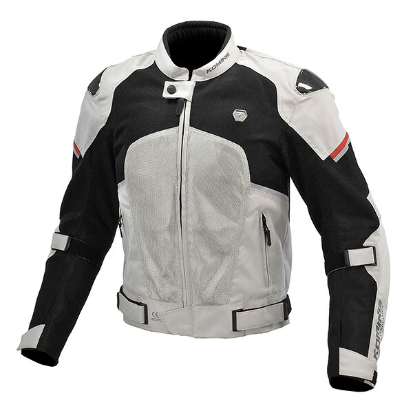 KOMINE(コミネ) JK-1573 プロテクトカーボンメッシュジャケット Light Grey/Black 2XL 07-1573-L.GY/BK-2XL |イチネンネット