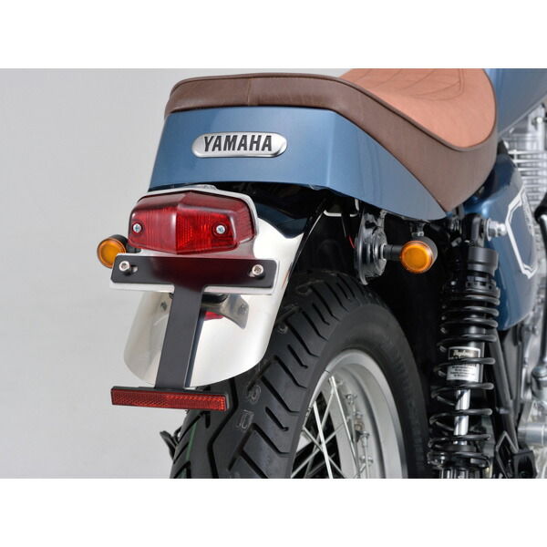 送料無料/プレゼント付♪ DAYTONA（バイク用品） デイトナ 15727 シングル リヤフェンダー ハーフリアフェンダー テールランプ無し  SR400 500 SR400FI用 DAYTONA