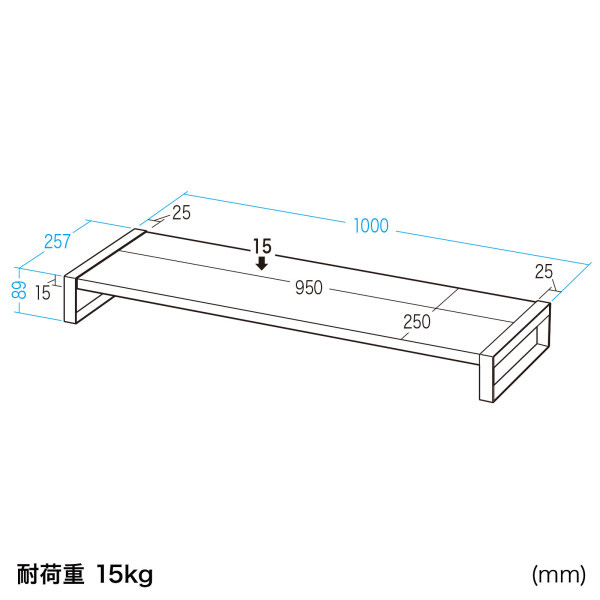 サンワサプライ: スチール製机上ラック（W1000mm・ホワイト） MR-LC209WN｜イチネンネット
