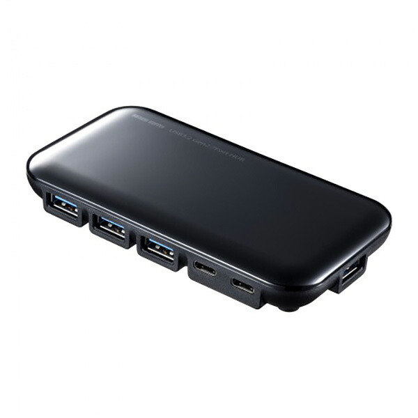 サンワサプライ USB3.2Gen2対応 Type-C 7ポートハブ USB-3TCH38BK USB-3TCH38BK