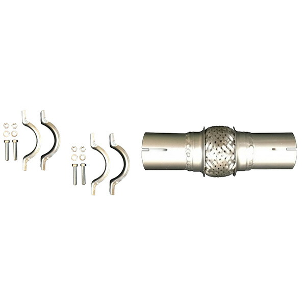山脇産業:フレキシブルチューブ100mm　パイプ付き（両端エキスパンド・スリット付き） EU-065A YSK/ホース/チューブ/配管