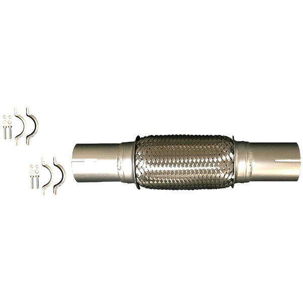山脇産業:フレキシブルチューブ215mm　パイプ付き（両端エキスパンド・スリット付き） ER-065A YSK/ホース/チューブ/配管｜イチネンネット