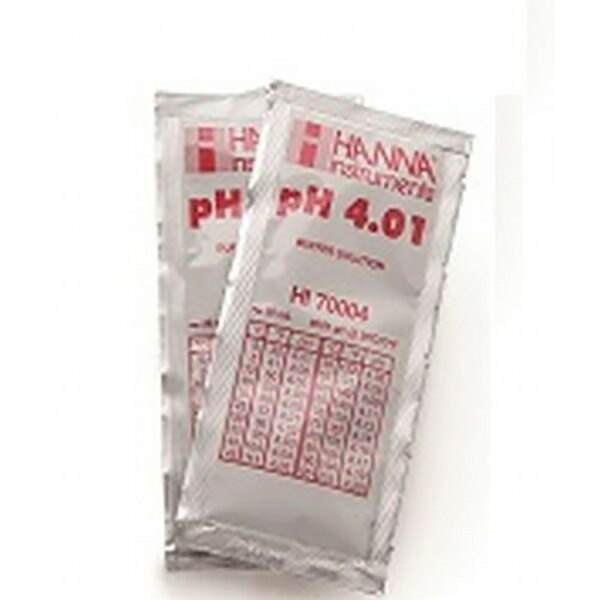 ハンナ pH標準液 pH 4.01 20mL×25袋 HI 70004P
