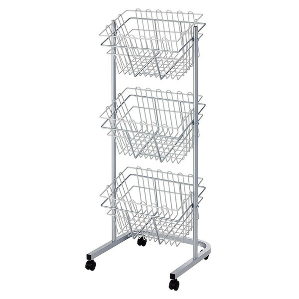 楽天市場】丸型3段投げ込みバスケット 店舗用品 店舗・陳列什器 販売台