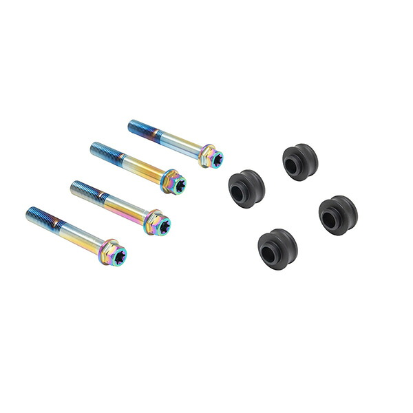 オフセットカラーマウントボルトセット 適合キャリパーA フランジ六角 チタン色 MT-09/SP 14-24 φ298（ノーマル） CBY-01AFT
