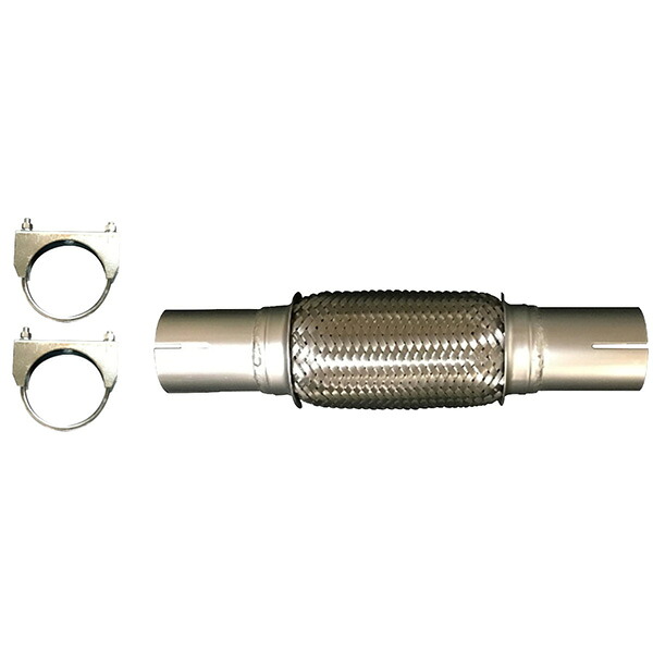 山脇産業:フレキシブルチューブ215mm　パイプ付き（両端エキスパンド・スリット付き） ER-045A YSK/ホース/チューブ/配管