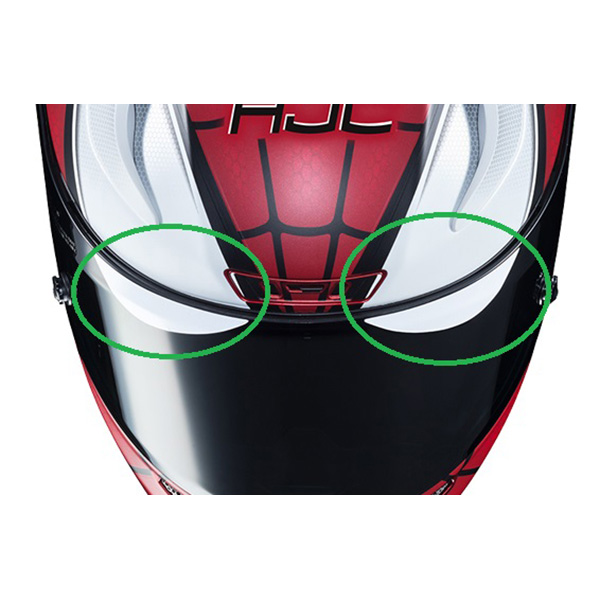HJC Helmets:RPHA11用付属シールドステッカー：2ペア SPIDER MAN ONE SIZE HJP21999991 RPHA11用シールドステッカー SPIDER MAN画像
