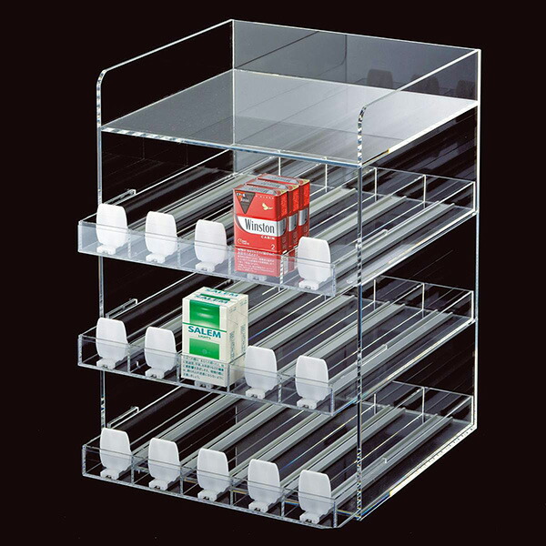 【特注品】タバコ用ショーケース　煙草　 収納棚　オブジェ　回転式　キャスター付き 特注品】タバコ用ショーケース煙草 収納棚オブジェ回転式キャスター付き