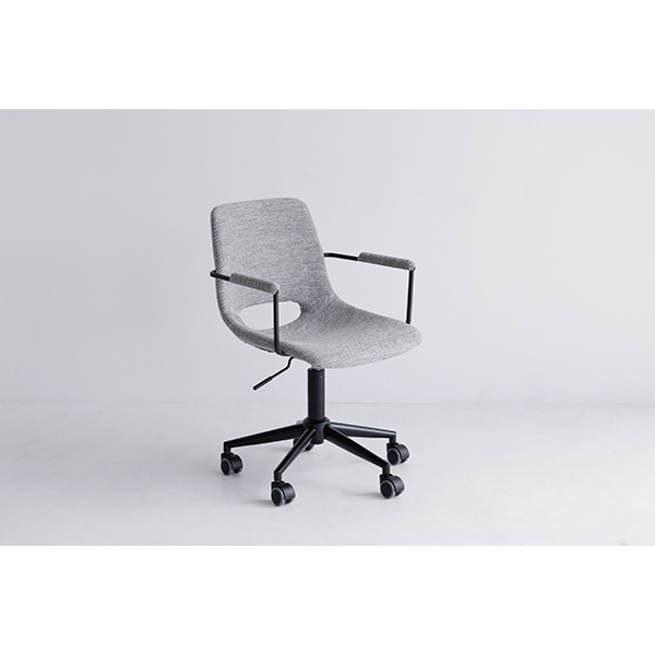 【地域制限有】【メーカー直送】市場 Office Arm Chair -tihn- グレー CH-3398GY