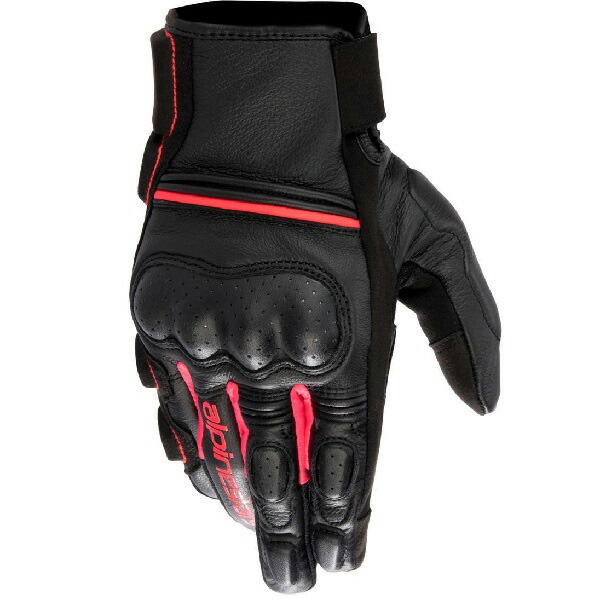 アルパインスターズ STELLA PHENOM LEATHER GLOVE 1839 BLACK DIVA PINK M アルパインスターズ PHENOM レザーグローブ
